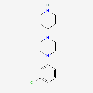 1-(3-Chlorophenyl)-4-(piperidin-4-yl)piperazine - 1082942-54-8