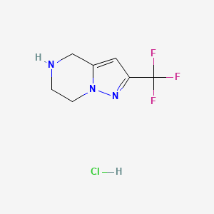 2-(trifluoromethyl)-4H,5H,6H,7H-pyrazolo[1,5-a]pyrazine hydrochloride - 2031269-41-5