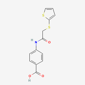 4-[2-(Thiophen-2-ylsulfanyl)acetamido]benzoic acid - 444166-47-6