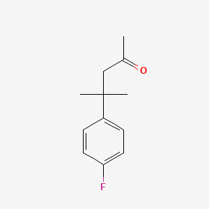 4-(4-Fluorophenyl)-4-methylpentan-2-one - 565-37-7