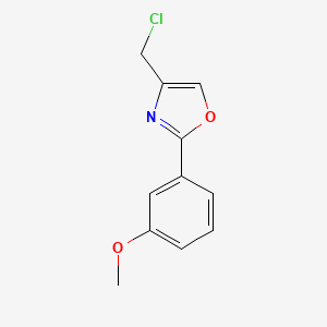 4-(Chloromethyl)-2-(3-methoxyphenyl)-1,3-oxazole - 678165-15-6