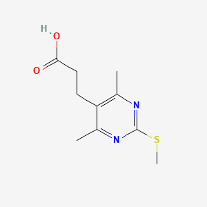 3-[4,6-Dimethyl-2-(methylsulfanyl)pyrimidin-5-yl]propanoic acid - 847837-31-4