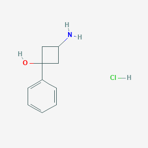 3-Amino-1-phenylcyclobutan-1-ol hydrochloride - 2227206-63-3