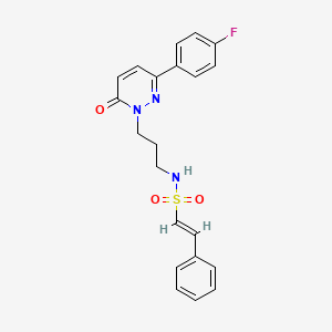 (E)-N-(3-(3-(4-fluorophenyl)-6-oxopyridazin-1(6H)-yl)propyl)-2-phenylethenesulfonamide - 1021226-83-4