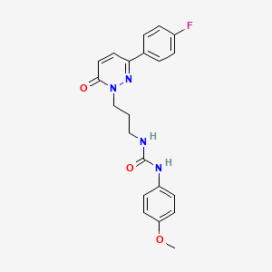 1-(3-(3-(4-fluorophenyl)-6-oxopyridazin-1(6H)-yl)propyl)-3-(4-methoxyphenyl)urea - 1021254-15-8