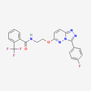 N-(2-{[3-(4-fluorophenyl)-[1,2,4]triazolo[4,3-b]pyridazin-6-yl]oxy}ethyl)-2-(trifluoromethyl)benzamide - 1040661-82-2