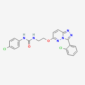 1-(4-Chlorophenyl)-3-(2-{[3-(2-chlorophenyl)-[1,2,4]triazolo[4,3-b]pyridazin-6-yl]oxy}ethyl)urea - 1040666-13-4