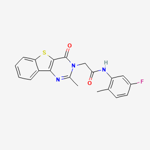 N-(5-fluoro-2-methylphenyl)-2-(2-methyl-4-oxo[1]benzothieno[3,2-d]pyrimidin-3(4H)-yl)acetamide - 1040670-17-4