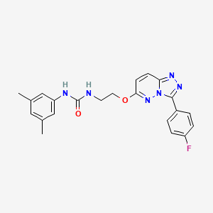 1-(3,5-Dimethylphenyl)-3-(2-{[3-(4-fluorophenyl)-[1,2,4]triazolo[4,3-b]pyridazin-6-yl]oxy}ethyl)urea - 1060337-90-7