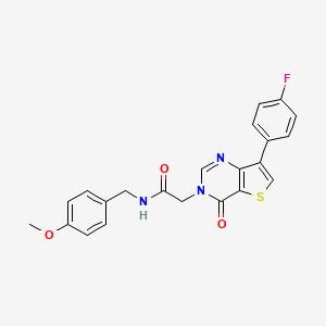 2-[7-(4-fluorophenyl)-4-oxothieno[3,2-d]pyrimidin-3(4H)-yl]-N-(4-methoxybenzyl)acetamide - 1207047-83-3