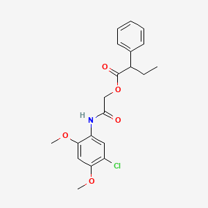 [(5-Chloro-2,4-dimethoxyphenyl)carbamoyl]methyl 2-phenylbutanoate - 1794776-89-8