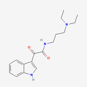 N-[3-(diethylamino)propyl]-2-(1H-indol-3-yl)-2-oxoacetamide - 852367-35-2