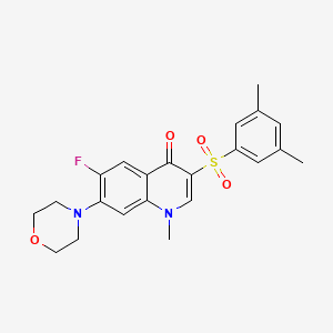 3-((3,5-dimethylphenyl)sulfonyl)-6-fluoro-1-methyl-7-morpholinoquinolin-4(1H)-one - 892788-07-7