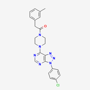 1-{4-[3-(4-chlorophenyl)-3H-[1,2,3]triazolo[4,5-d]pyrimidin-7-yl]piperazin-1-yl}-2-(3-methylphenyl)ethan-1-one - 946364-27-8
