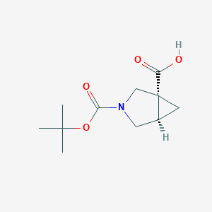 (1R,5R)-3-(tert-Butoxycarbonyl)-3-azabicyclo[3.1.0]hexane-1-carboxylic acid - 1165450-63-4