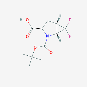 (1R,3S,5S)-2-(tert-Butoxycarbonyl)-6,6-difluoro-2-azabicyclo[3.1.0]hexane-3-carboxylic acid - 1807940-76-6