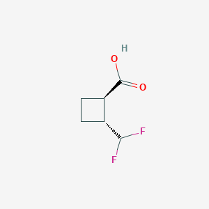 (1R,2R)-2-(Difluoromethyl)cyclobutanecarboxylic acid - 2307752-00-5