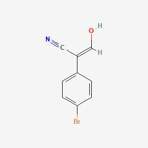 2-(4-Bromophenyl)-3-hydroxyacrylonitrile - 27956-41-8