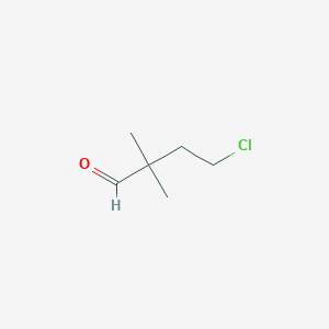 4-Chloro-2,2-dimethylbutanal - 53840-27-0