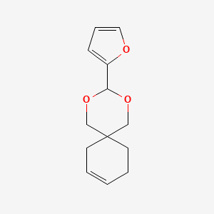 2,4-Dioxaspiro[5.5]undec-8-ene, 3-(2-furanyl)- - 80499-32-7