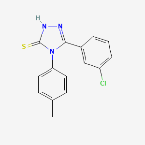 5-(3-chlorophenyl)-4-(4-methylphenyl)-4H-1,2,4-triazole-3-thiol - 893725-08-1
