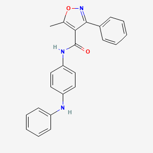 5-methyl-3-phenyl-N-[4-(phenylamino)phenyl]-1,2-oxazole-4-carboxamide - 