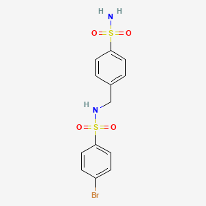 4-BROMO-N-[(4-SULFAMOYLPHENYL)METHYL]BENZENE-1-SULFONAMIDE - 