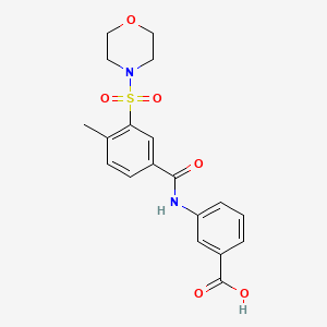 3-{[4-methyl-3-(4-morpholinylsulfonyl)benzoyl]amino}benzoic acid - 