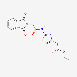 ethyl (2-{[(1,3-dioxo-1,3-dihydro-2H-isoindol-2-yl)acetyl]amino}-1,3-thiazol-4-yl)acetate - 