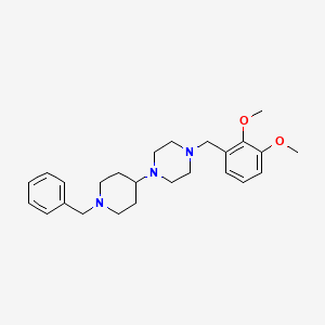 1-(1-Benzylpiperidin-4-yl)-4-[(2,3-dimethoxyphenyl)methyl]piperazine - 