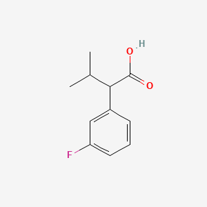 2-(3-Fluorophenyl)-3-methylbutanoic acid - 55776-80-2