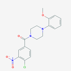 1-(4-chloro-3-nitrobenzoyl)-4-(2-methoxyphenyl)piperazine - 