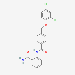 2-({4-[(2,4-dichlorophenoxy)methyl]benzoyl}amino)benzamide - 