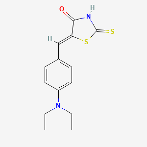 (5E)-5-[4-(diethylamino)benzylidene]-2-mercapto-1,3-thiazol-4(5H)-one - 