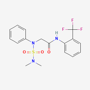 2-[(Dimethylsulfamoyl)(phenyl)amino]-N-[2-(trifluoromethyl)phenyl]acetamide - 