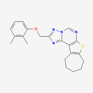 2,3-DIMETHYLPHENYL (9,10,11,12-TETRAHYDRO-8H-CYCLOHEPTA[4,5]THIENO[3,2-E][1,2,4]TRIAZOLO[1,5-C]PYRIMIDIN-2-YLMETHYL) ETHER - 