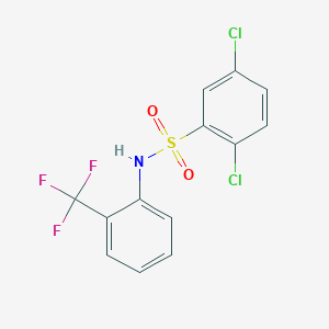 2,5-dichloro-N-[2-(trifluoromethyl)phenyl]benzenesulfonamide - 61072-87-5
