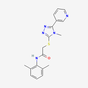 N-(2,6-dimethylphenyl)-2-{[4-methyl-5-(pyridin-3-yl)-4H-1,2,4-triazol-3-yl]sulfanyl}acetamide - 