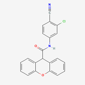 N-(3-chloro-4-cyanophenyl)-9H-xanthene-9-carboxamide - 
