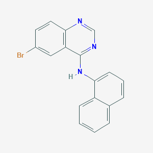 6-bromo-N-(naphthalen-1-yl)quinazolin-4-amine - 6155-99-3