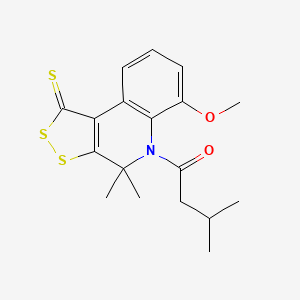 1-(6-methoxy-4,4-dimethyl-1-thioxo-1,4-dihydro-5H-[1,2]dithiolo[3,4-c]quinolin-5-yl)-3-methylbutan-1-one - 