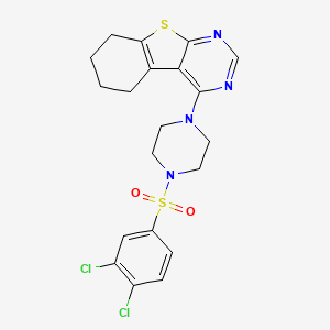 4-{4-[(3,4-Dichlorophenyl)sulfonyl]piperazin-1-yl}-5,6,7,8-tetrahydro[1]benzothieno[2,3-d]pyrimidine - 