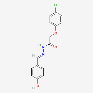 2-(4-chlorophenoxy)-N'-(4-hydroxybenzylidene)acetohydrazide - 106825-35-8