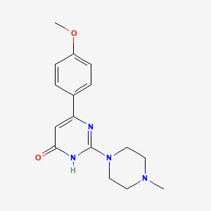 6-(4-methoxyphenyl)-2-(4-methylpiperazin-1-yl)pyrimidin-4(3H)-one - 