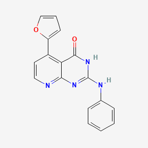 2-anilino-5-(2-furyl)pyrido[2,3-d]pyrimidin-4(3H)-one - 