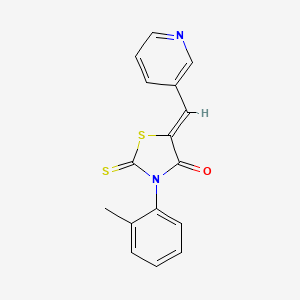 3-(2-Methylphenyl)-5-(3-pyridylmethylene)-2-thioxo-1,3-thiazolidin-4-one - 