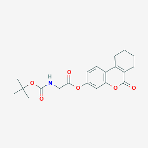 6-oxo-7,8,9,10-tetrahydro-6H-benzo[c]chromen-3-yl N-(tert-butoxycarbonyl)glycinate - 