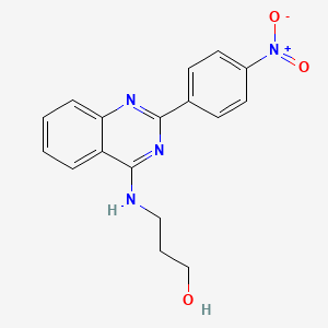 3-{[2-(4-Nitrophenyl)quinazolin-4-yl]amino}propan-1-ol - 
