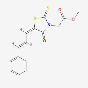 methyl {(5E)-4-oxo-5-[(2E)-3-phenylprop-2-enylidene]-2-thioxo-1,3-thiazolidin-3-yl}acetate - 