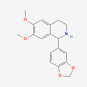 1-(1,3-benzodioxol-5-yl)-6,7-dimethoxy-1,2,3,4-tetrahydroisoquinoline - 99612-76-7